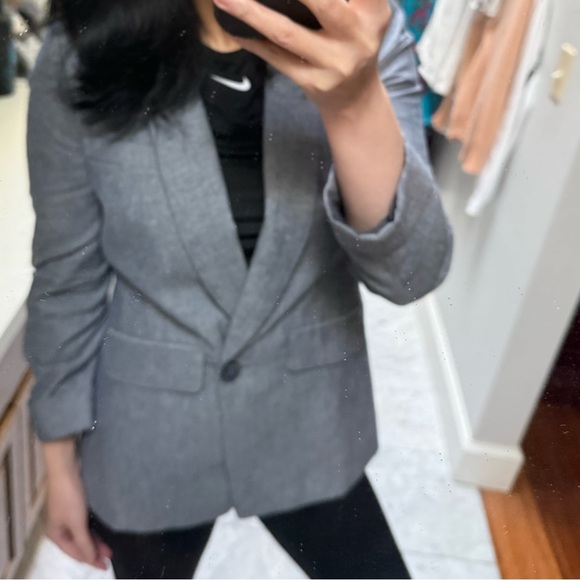 Jcrew NWT linen Women's Blazer jacket size 0p cute - Picture 4 of 9